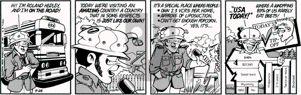 Doonesbury on Monday September 28, 1987 Comic Strip