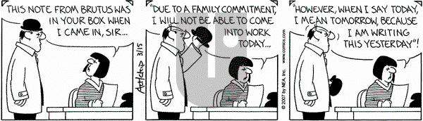 The Born Loser on Thursday March 15, 2007 Comic Strip