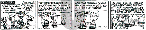Peanuts on Thursday August 15, 1968 Comic Strip