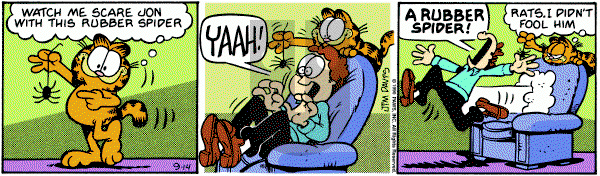 Garfield on Friday September 14, 1990 Comic Strip