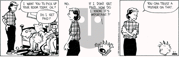 Calvin and Hobbes on Saturday August 1, 2015 Comic Strip
