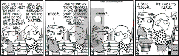 FoxTrot on Wednesday June 19, 1991 Comic Strip