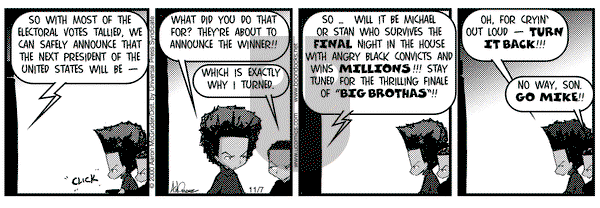 The Boondocks on Tuesday November 7, 2000 Comic Strip
