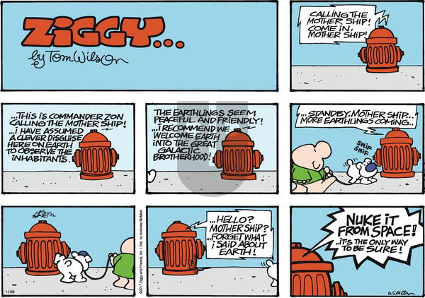 Ziggy on Sunday November 26, 2017 Comic Strip