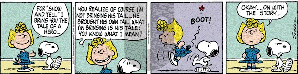 Peanuts - Wednesday March 22, 2023 Comic Strip