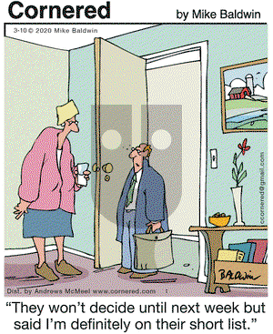 Cornered on Tuesday March 10, 2020 Comic Strip