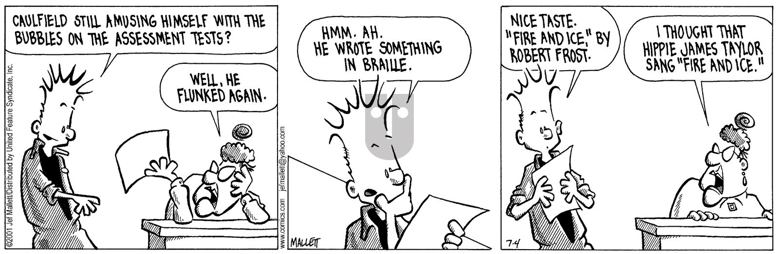Frazz - Wednesday July 4, 2001 Comic Strip