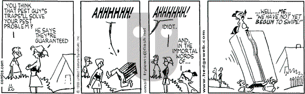 Over the Hedge on Saturday November 20, 1999 Comic Strip