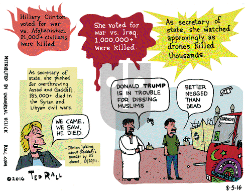 Ted Rall on Friday August 5, 2016 Comic Strip
