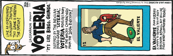 La Cucaracha on Monday September 20, 2004 Comic Strip