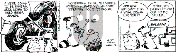 Over the Hedge on Thursday June 27, 1996 Comic Strip