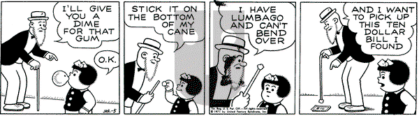 Nancy on Tuesday January 5, 1971 Comic Strip