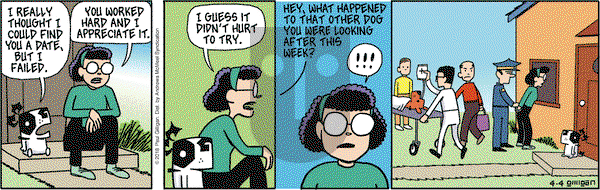Pooch Cafe on Wednesday April 4, 2018 Comic Strip