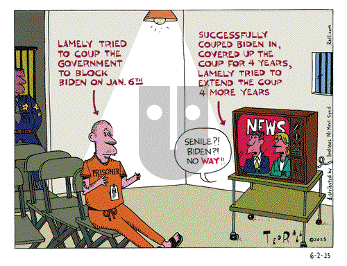 Ted Rall on Monday June 2, 2025 Comic Strip