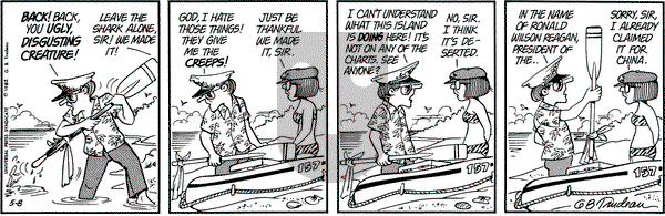 Doonesbury on Saturday May 8, 1982 Comic Strip