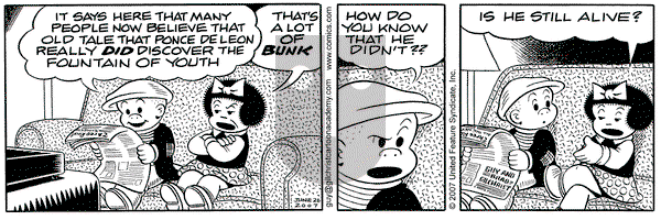 Nancy on Tuesday June 26, 2007 Comic Strip