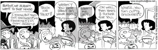 Soup to Nutz - Old on Friday October 31, 2003 Comic Strip