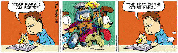 Garfield on Thursday November 11, 1999 Comic Strip