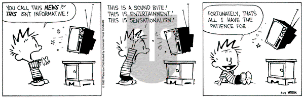 Calvin and Hobbes on Friday June 19, 1992 Comic Strip