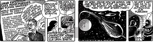 Alley Oop on Saturday September 3, 1949 Comic Strip