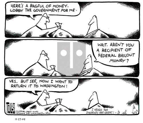 Tom Toles on Monday April 27, 2009 Comic Strip