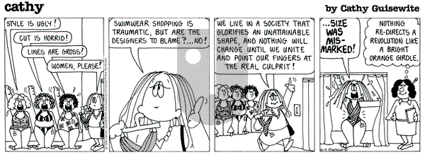 Cathy Classics on Tuesday June 17, 1997 Comic Strip