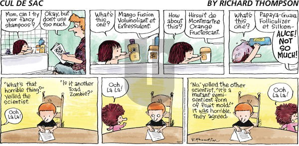 Cul de Sac on Sunday December 7, 2025 Comic Strip