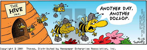 Frank and Ernest on Saturday September 15, 2001 Comic Strip