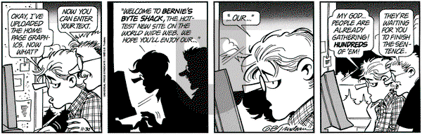 Doonesbury on Thursday November 30, 1995 Comic Strip