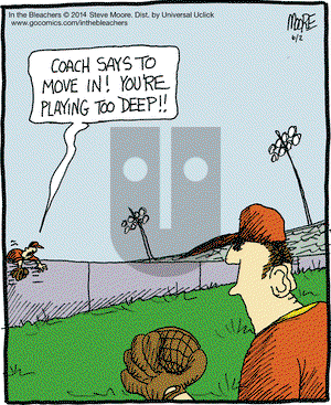 In the Bleachers on Monday June 2, 2014 Comic Strip