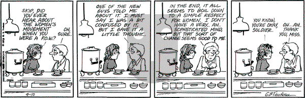 Doonesbury - Tuesday April 10, 1973 Comic Strip