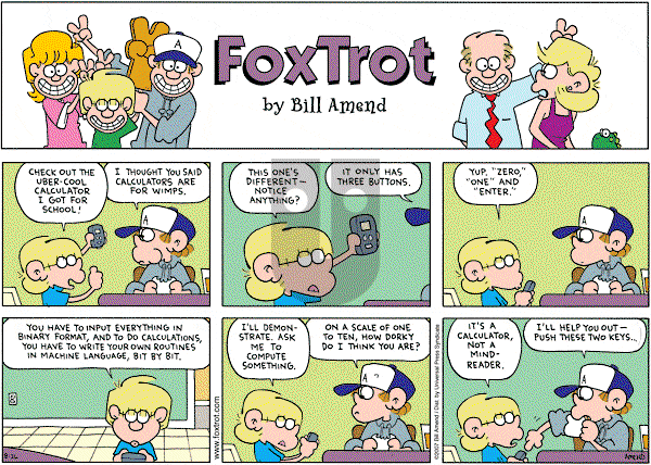 FoxTrot on Sunday August 26, 2007 Comic Strip