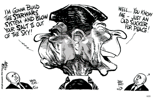 Pat Oliphant on Friday June 20, 1986 Comic Strip