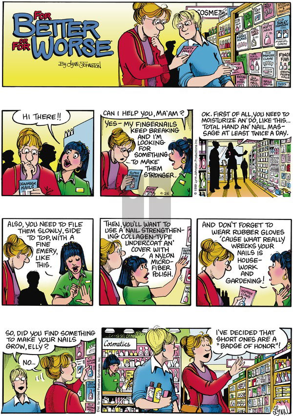 For Better or For Worse on Sunday September 26, 1999 Comic Strip