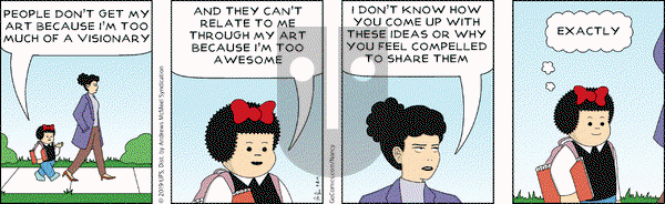 Nancy on Monday April 8, 2019 Comic Strip