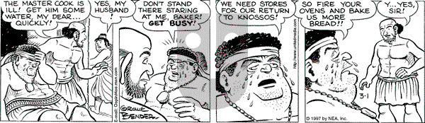 Alley Oop on Saturday March 1, 1997 Comic Strip
