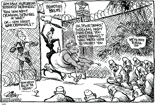 Pat Oliphant on Tuesday January 29, 2002 Comic Strip