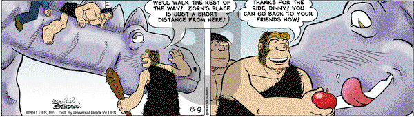 Alley Oop on Tuesday August 9, 2011 Comic Strip