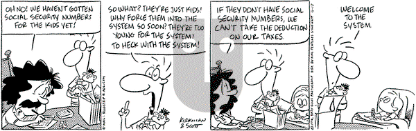Baby Blues on Saturday April 13, 1996 Comic Strip