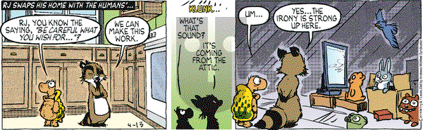 Over the Hedge on Friday April 13, 2018 Comic Strip