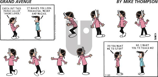 Grand Avenue on Sunday July 30, 2023 Comic Strip