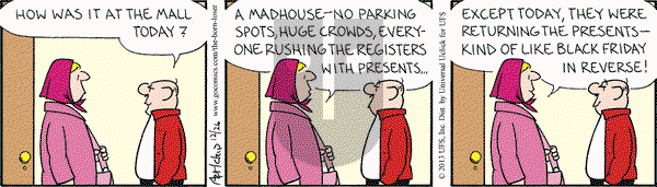 The Born Loser on Thursday December 26, 2013 Comic Strip