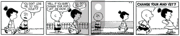 Peanuts - Friday September 3, 1954 Comic Strip