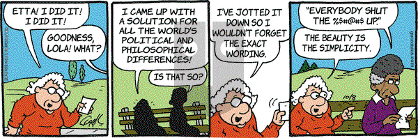Lola on Tuesday October 8, 2019 Comic Strip