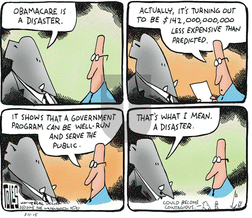 Tom Toles on Wednesday March 11, 2015 Comic Strip