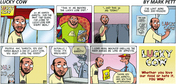 Lucky Cow on Sunday October 5, 2003 Comic Strip