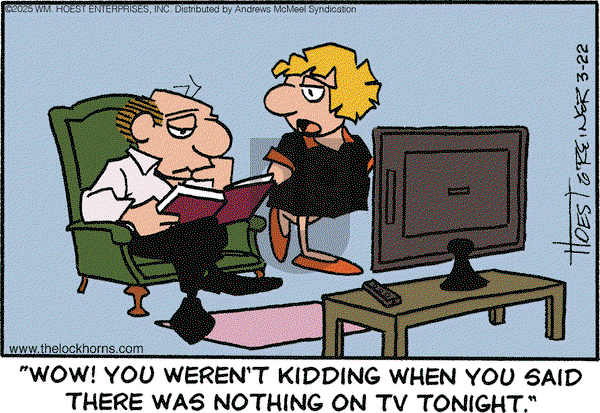 The Lockhorns on Saturday March 22, 2025 Comic Strip