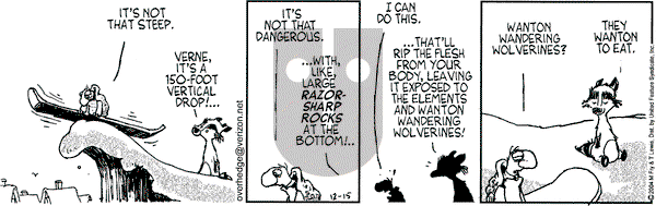 Over the Hedge on Wednesday December 15, 2004 Comic Strip
