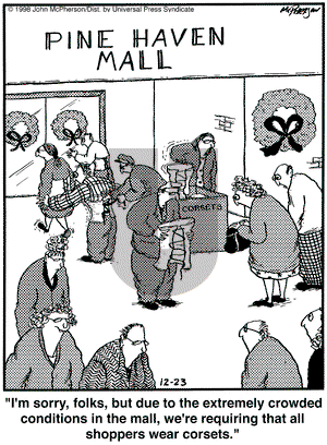 Close to Home on Wednesday December 23, 1998 Comic Strip