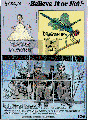 Ripley's Believe It or Not - Tuesday December 6, 2022 Comic Strip